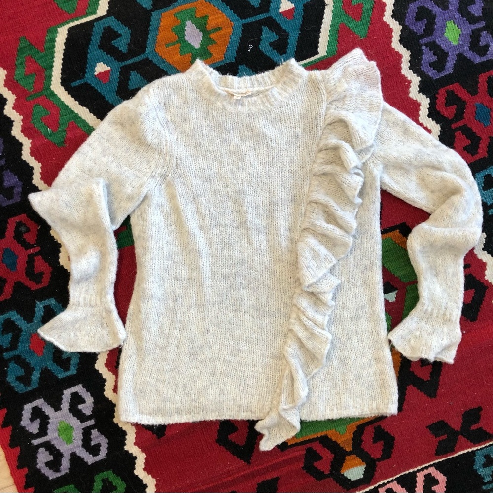 Like New Rebecca Taylor ruffle sweater - Picture 1 of 6